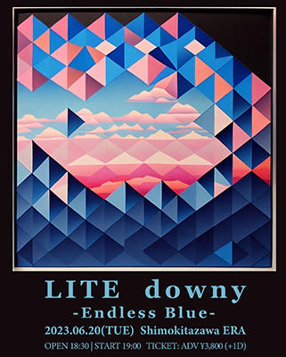下北沢ERAにてdownyを迎えた新曲タイトルと同名のイベント「Endless Blue」の開催が決定しました。